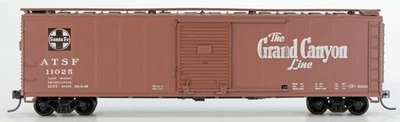 Athearn HO Santa Fe Grand Canyon 50' single door box car blue box 5053 ATSF 1025 - Image 1 of 4