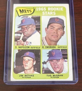 1965 Topps Rookie Stars #533 con caricatore superiore Ron Swoboda/Tug McGraw ottime condizioni; raro alto # - Foto 1 di 6