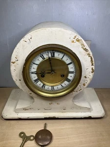 Antique Wooden Mantel Clock 14”x12” By M. McKenna of York - Picture 1 of 21