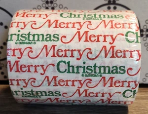 Amscan Toilet Tissue Merry Christmas Bathroom Decor Gift Holiday 1 Roll USA - Picture 1 of 3