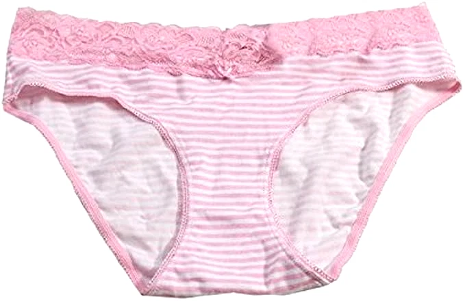 NWT Jenni by Jennifer Moore Juniors Pink and White Striped Hipster X-Large - Image 1 of 1