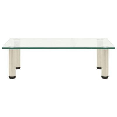 vidaXL Mobile Porta TV Trasparente 60x35x17 cm in Vetro Temperato - Immagine 1 di 3