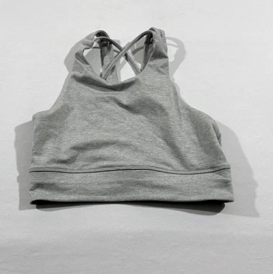Vuori Juno Bra Women XS Racerback Yoga Workout Sports Bra Heather Gray VW136 - Image 1 of 4