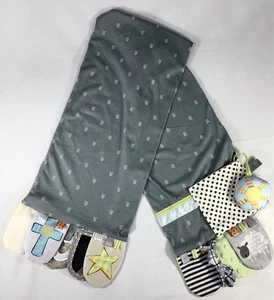 Demdaco Mommy + Me Activity Scarf Faith Gray BPA Free Baby Toy Sensory EUC - Picture 1 of 6