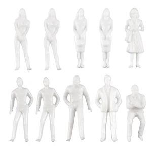1:50 weiße Figuren Architekturmodell Mensch Maßstab HO Modell Plastik Völker2360 - Bild 1 von 7