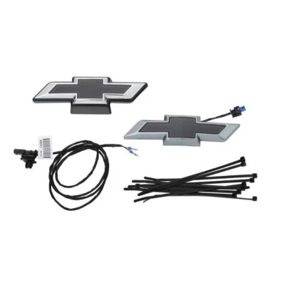 Emblema de parrilla delantera iluminada Equinox EV LT 2024-2025 85026149 negro OEM GM Foto 1 de 2