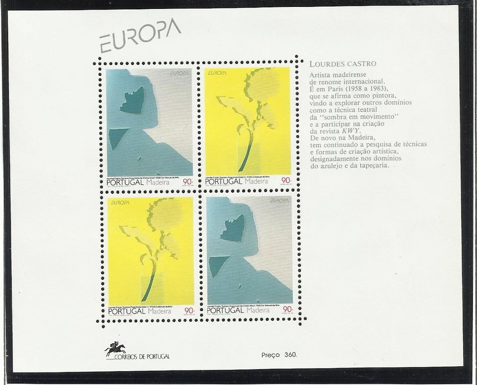 Portugal 1993 - Europa Madeira, Art S/S MNH - Image 1 of 1