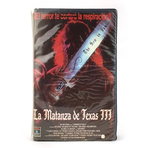 LA MATANZA DE TEXAS 3 Chainsaw Massacre LEATHERFACE Jeff Burr SLASHER TERROR VHS - Picture 1 of 2