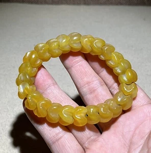 48 G Old Beads Ancient Antique Indo Tibetan Dzi Himalayan Agate Jewelry Strand - Picture 1 of 8