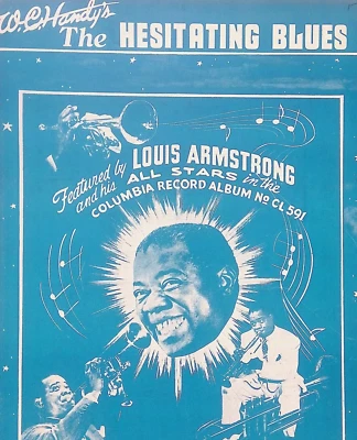 Partituras de blues The Hesitating Louis Armstrong W. C. Handy 1942 Satchmo Foto 1 de 4
