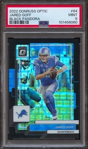 2022 Panini Donruss Optic #64 Jared Goff Black Pandora #/25 PSA 9 Lions SSP RARE - Picture 1 of 2