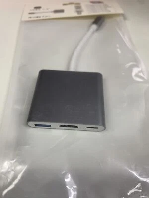 NOVO USB Tipo C para HDMI HDTV TV Cabo Adaptador Conversor Para Telefone USB-C Tablet - Imagem 1 de 2