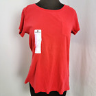 Woolrich Womens NEW Red tshirt shirt S Small Carmine Srp of $39 vintage distress