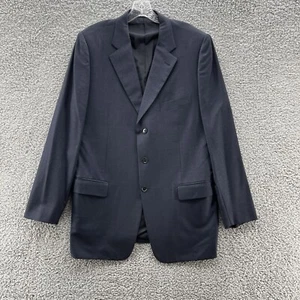 Pal Zileri Blazer Mens 42L Blue Lightweight Wool Classic Suit Sport Coat Italy - Picture 1 of 12