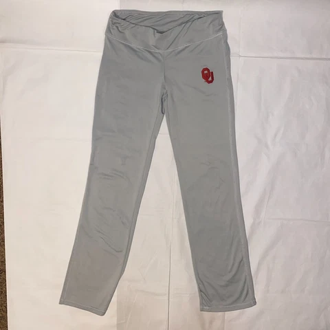 University of Oklahoma Sooners Women's Gray Leggings Yoga Pants - M Cover