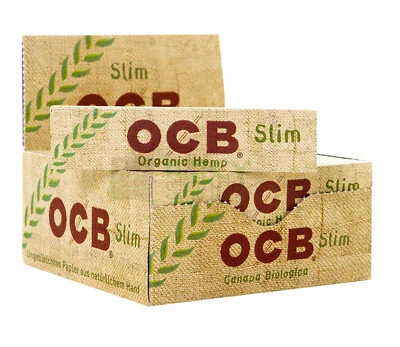 OCB Organic Hemp Unbleached King Size Slim Natural Rolling paper