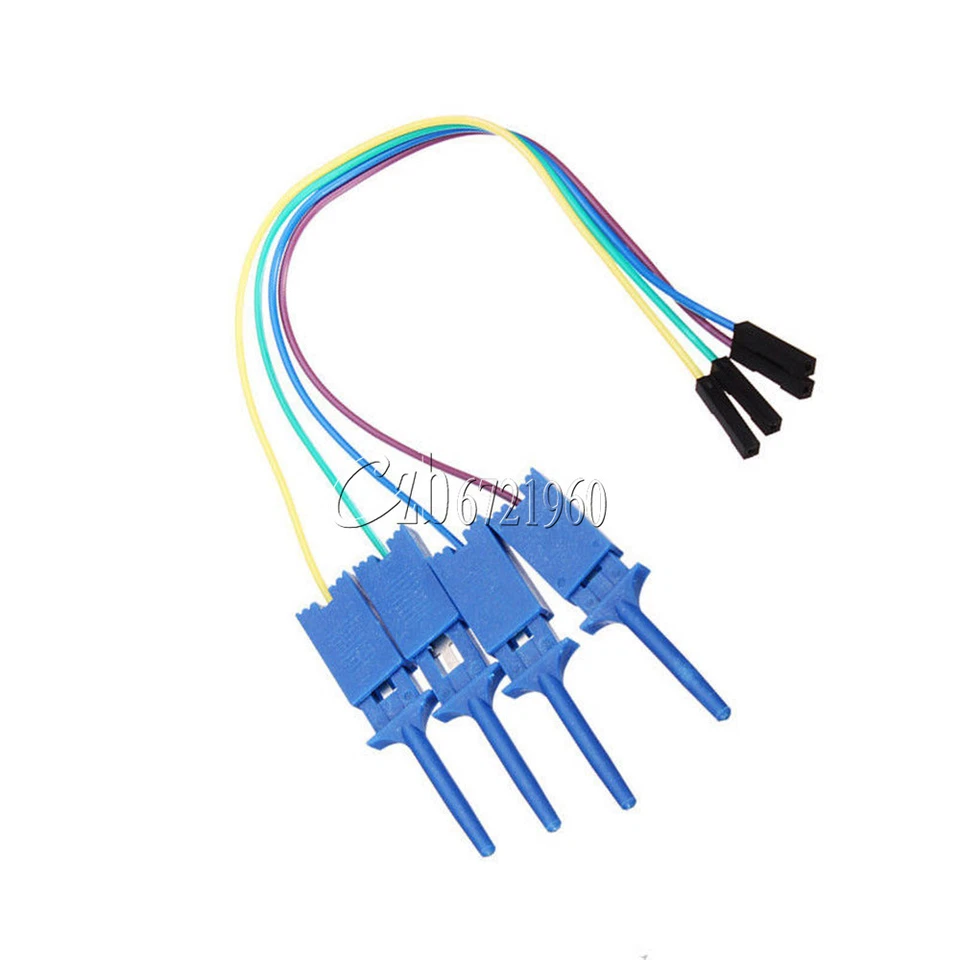 For Logic Analyzer Electronic Components 4PCS Test Clamp Wire Hook Test Clip - Image 1 of 1