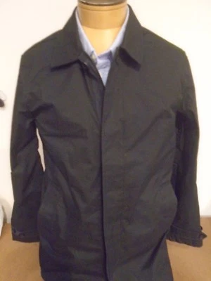 Jack Spade Cotton Blend Trench Coat Rain Coat NWT Small $398 Black  - Image 1 of 4