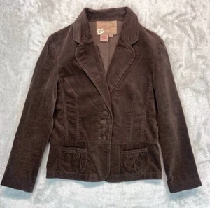 BKE Outerwear Y2K Damen Jacke Baumwolle Velour Braun Größe XL - Bild 1 von 8