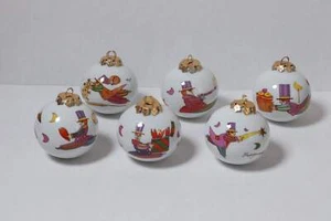 Sfere Natalizie Francesco Musante Palle di Natale in Ceramica e Oro Zecchino 6Pz - Imagen 1 de 1