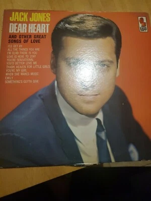JACK JONES: Dear Heart LP (qualitu as per photo) Vocalists - Image 1 of 4