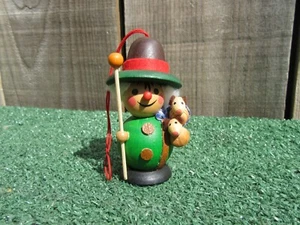 Adorno de Navidad vintage de madera Steinbach pintado a mano pastor pastor - Imagen 1 de 4