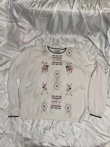 Alfred Dunner Blumen Pullover Damen Applikation Karo Band bestickt Large - Bild 1 von 10
