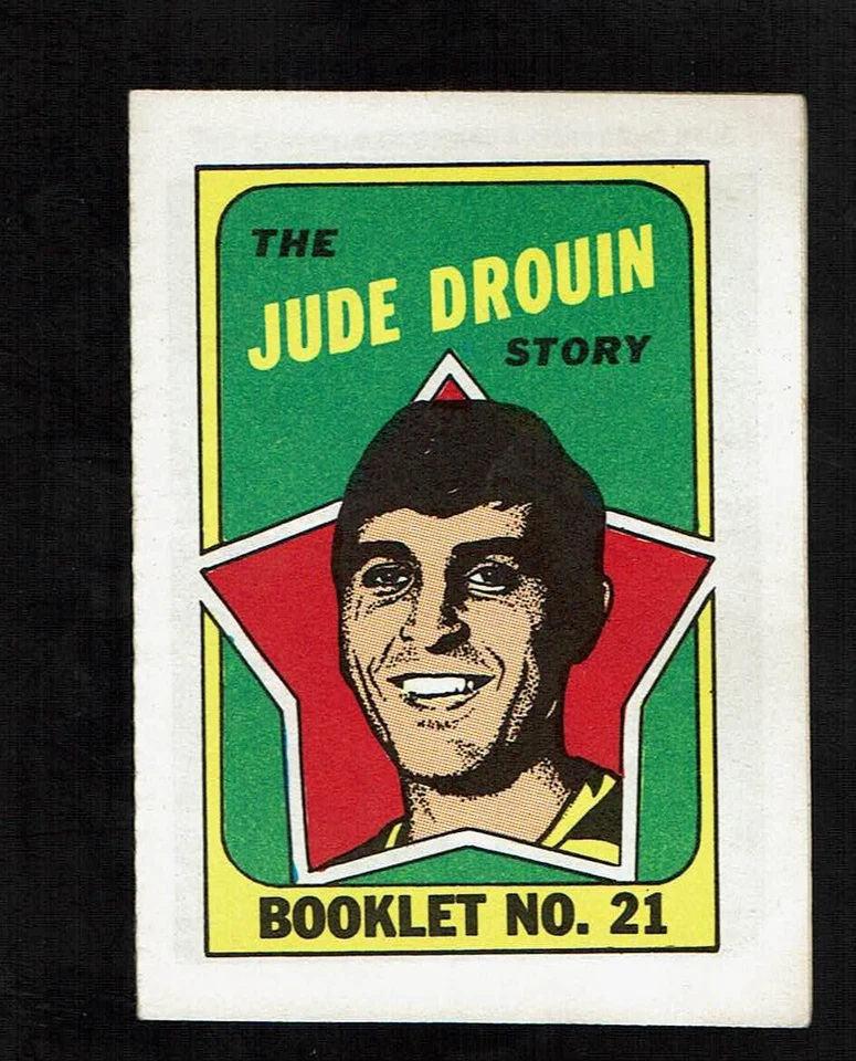 1971-72 Topps Booklet #21 Jude Drouin Story Excellent Condition - Image 1 of 1