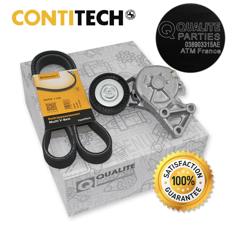 CONTI KEILRIPPENRIEMEN RIEMENSPANNER SPANNROLLE FÜR VW GOLF IV 4 SHARAN 1.9 TDI - Bild 1 von 1