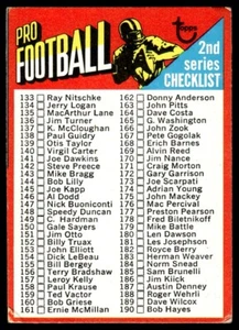 Topps Checklist 133-263 #106 1971 - Imagen 1 de 2