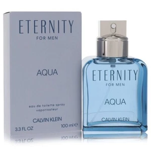 Eternity Aqua by Calvin Klein Eau De Toilette Spray 3.4 oz For Men - Picture 1 of 5