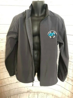 Port Authority Men’s Jacket Poker With A Porpoise Logo Dark Grey Size XL - Image 1 of 4