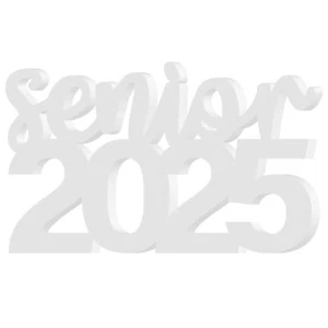 Senior 2025 Graduation Sign White - Photo Props, Table Decor, Party Supplies - Picture 1 of 7