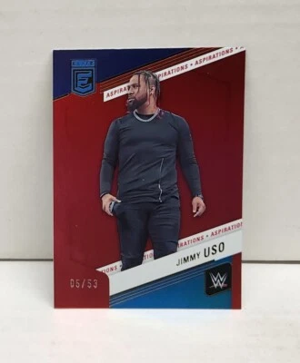 JIMMY USO 2023 Elite WWE ASPIRATIONS RED ~ #'d /53 - Image 1 of 3