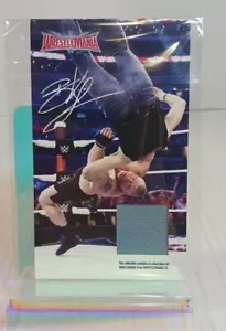 Brock Lesnar WWE WRESTLEMANIA ANELLO TELA Patch Reliquia DA WRESTLEMANIA 32 - Foto 1 di 5