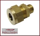 Brass Coupling 1/2" UNF Male - 3/8" Tube for filter housings, fuel pumps etc.