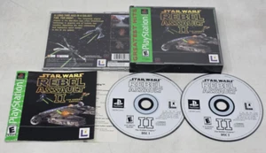 PS1 Star Wars Rebel Assault II *w/Manual & Registration Card*Free Shipping* - Picture 1 of 3