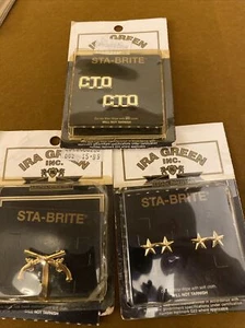 Lot of  Assorted Vintage Military Pins  Sta-Brite New (L4) - Picture 1 of 4