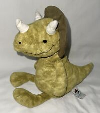 Jellycat Trevor Triceratops Dinosaur Green Plush Stuffed Animal 12"