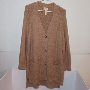Laude The Label Baby Alpaca Cardigan V Neck Sweater Women Sz S Oversized Peru - Picture 1 of 7