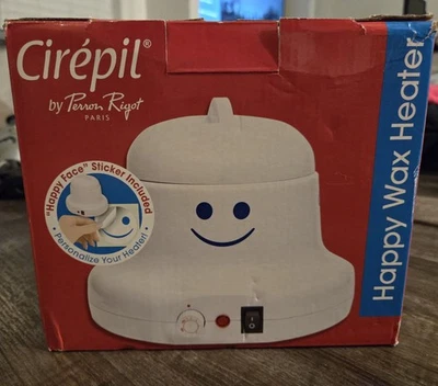 Kit básico calentador de cera Cirepil modelo blanco cera feliz nuevo - caja abierta Foto 1 de 4