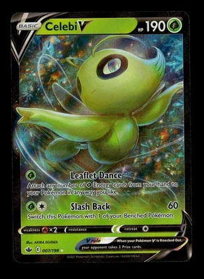 Celebi V Ultra Rare SWSH06: Chilling Reign 007/198 - NM - Image 1 of 2