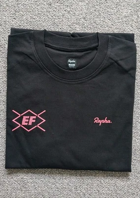 Rapha Men's Short Sleeve Cotton T-Shirt, Size M, Dark Blue. EF Pro Cycling Team - Image 1 of 2