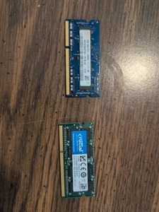 Hynix 2GB 1Rx8 PC3 RAM AND Crucial 8GB DDR3L RAM, Both For Laptop - Picture 1 of 2