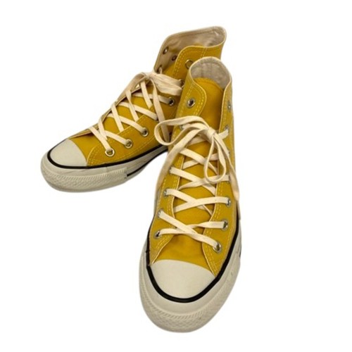 Sneakers CONVERSE All Star taglio alto un punto Onibege taglia 5 giallo bianco usate f