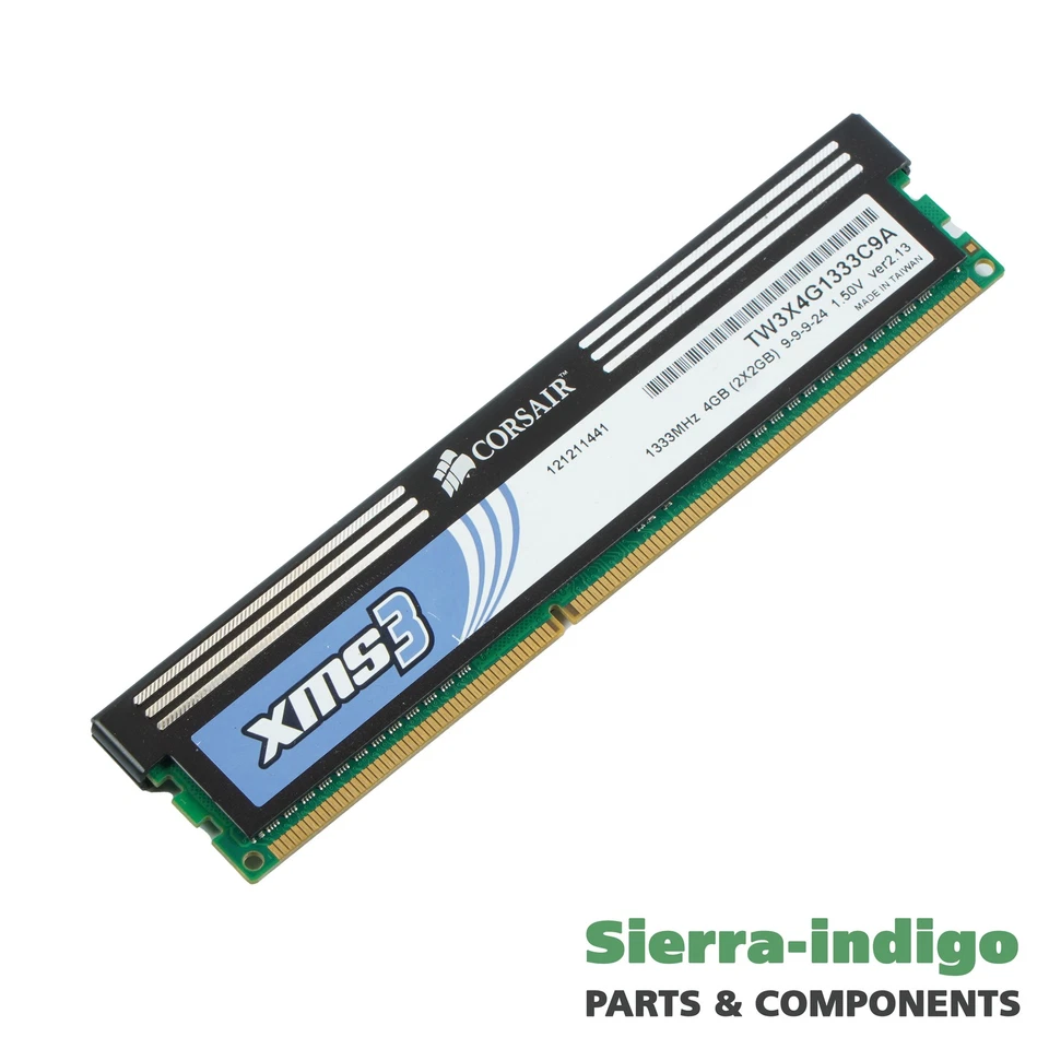 Corsair TW3X4G1333C9A 4GB DDR3 Memory RAM 1333MHz 9-9-9-24 - Image 1 of 4