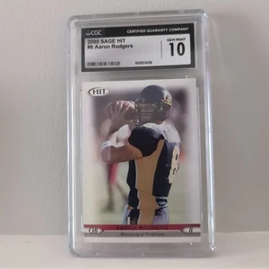 2005 SAGE Hit - Aaron Rodgers #8 (RC) - CGC GEM MINT 10 - Picture 1 of 2
