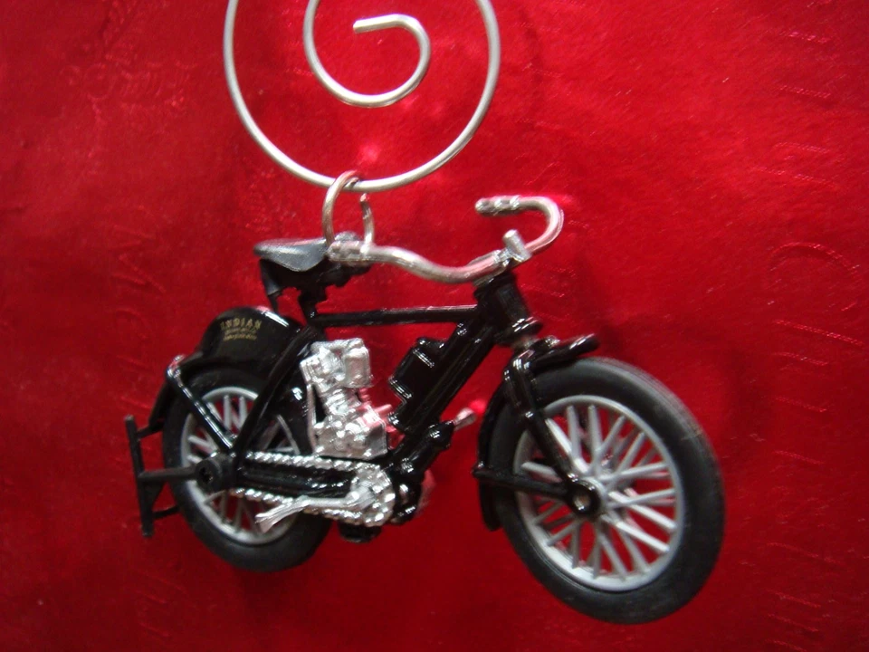 * NEW * 1906 INDIAN CAMEL BACK MOTORCYCLE 1/24 CHRISTMAS TREE ORNAMENT - Image 1 of 1