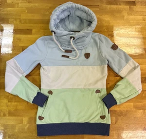Wanakome Pullover Heavyweight Hoodie Damen Gr. S dreifarbig blau weiß grün sehr guter Zustand - Bild 1 von 21