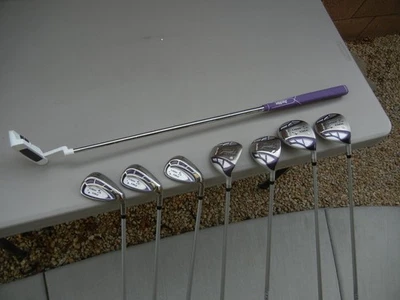 Lote de 8 palos de golf: damas mujeres TOUR EDGE LADY EDGE, DIESTRO, ¡COMO NUEVO! Foto 1 de 4